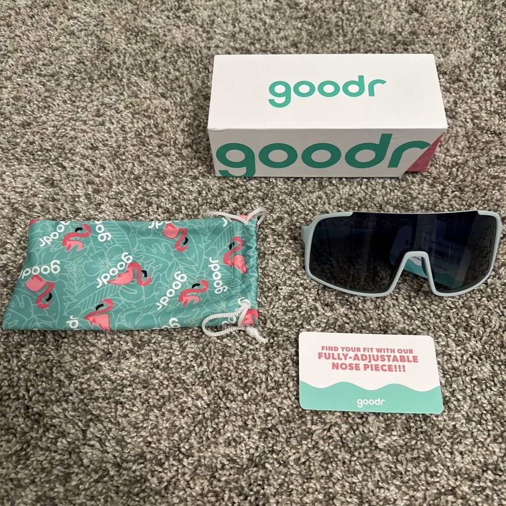 Goodr Astro G Light Blue Running & Cycling Sunglasses New With Tags
